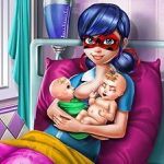 Постер игры Пунктирная Девочка Рождение Близнецов