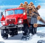 Игра Водитель Грузовика: Заснеженные Дороги