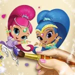 Постер Книжка - Раскраска Shimmer And Shine