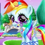 Постер Забота об Радужном Пони | Rainbow Pony Caring