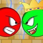 Постер игры Красный Шарик Против Зеленого Короля