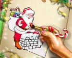 Игра Раскраска Санта-Клаус