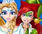 Игра Раскраска лиц в Рождество | Christmas Face Painting