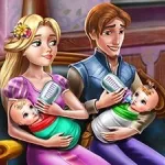 Постер День Семьи Близнецов Рапунцель