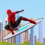 Картинка Spiderman Skateboarding