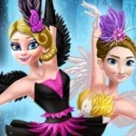 Постер Элли И Энни Черный Лебедь И Белый Лебедь