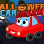 Постер игры Головоломка С Автомобилем На Хэллоуин