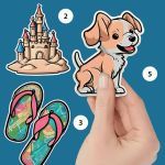 Картинка Sticker Book Puzzle Color By Number