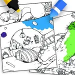 Постер Раскраска Горгель |  Coloring Gorgels