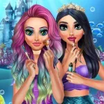 Постер Салон Макияжа Русалки | Mermaids Mekeup Salon