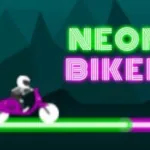 Постер Неоновый Байкер | Neon Biker