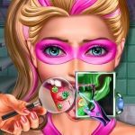 Постер игры Супер Кукла Язык Доктора