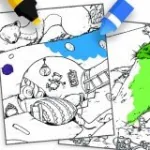 Игра Раскраска Горгель |  Coloring Gorgels