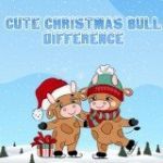 Картинка Cute Christmas Bull Difference