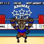 Постер Олимпиада животных: тяжелая атлетика | Animal Olympics - Weight Lifting