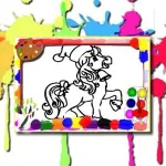 Постер Книжка-Раскраска | Horse Coloring Book