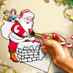 Постер игры Раскраска Санта-Клаус