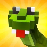 Постер Блочные Змеи | Blocky Snakes