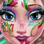 Постер игры Новогодний Макияж Эльзы