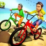 Постер Велосипедные Трюки 3D