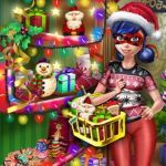 Картинка Dotted Girl Christmas Shopping