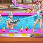 Постер Сестры Вечеринка У Басейна