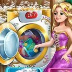 Постер игры День Стирки Принцесс Голди | Goldie Princess Laundry Day