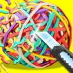 Постер Резка Резиновой Ленты
