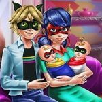 Постер игры День Семьи С Пунктирной Девушкой