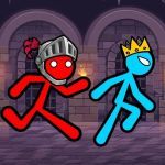 Картинка Red and Blue Stickman: Fire and Water Together