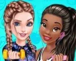 Игра Принцессы Тренировки Друзья | Princess Workout Buddies