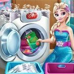 Постер игры День Прачечной Ледяной Королевы | Ice Queen Laundry Day