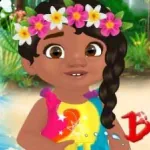Постер Малышка Моана Убирается | Baby Moana Gets Tidy