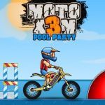 Постер игры Moto X3M: Вечеринка у Бассейна | Moto X3M: Pool Party