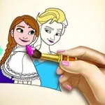Постер Раскраска Ледяное Королевство | Ice Kingdom Coloring Book