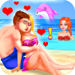 Постер игры Лето Поцелуев | Beach Kissing Summer Love