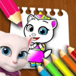 Картинка Talking Angela Coloring Book