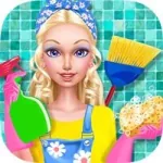 Постер Модный Кукольный Дом: Уборка
