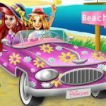 Постер игры Пляжная Поездка Принцесс | Princesses Beach Trip
