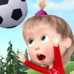Маша И Медведь Играют В Футбол