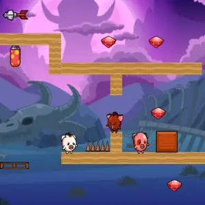 Игра Приключения Братьев Свиней на 3 Игрока