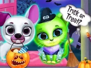 Игра Страшный Макияж В Салоне Для Домашних Животных На Хэллоуин