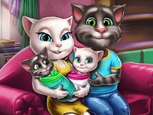 Игра День Семьи Близнецов Анджелы | Angela Twins Family Day