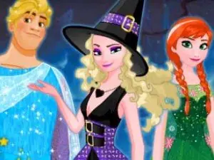 Игра Замороженная Команда Хэллоуин | Frozen Team Halloween