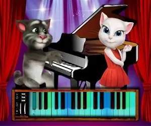 Игра Говорящий Том: Пианино
