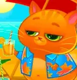 Игра Котенок Бубу: Пляж