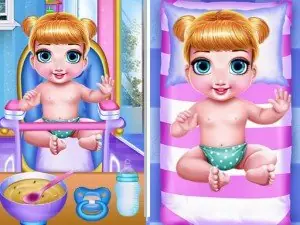 Игра Уход За Новорожденными Близнецами Принцессы