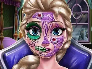 Игра Макияж Эльзы На Хэллоуин