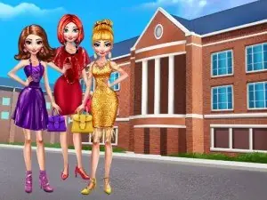 Игра Новое платье для девочек из колледжа