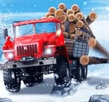 Игра Водитель Грузовика: Заснеженные Дороги